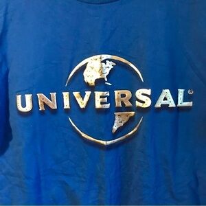 Universal Studios T-shirt, Women’s L, Men’s M. Deep Blue Colour With Silver.